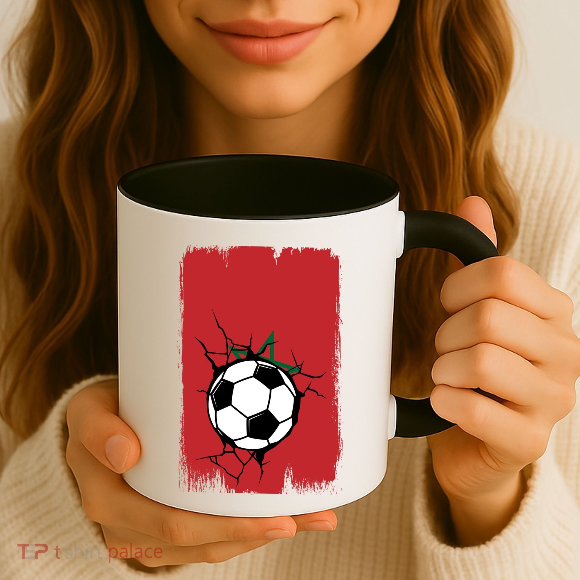 Morocco Soccer Gift Coffee Mug