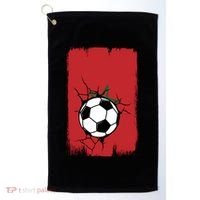 Morocco Soccer Gift Golf Towel thumb 0