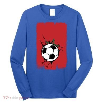 Morocco Soccer Gift Long Sleeve Shirt