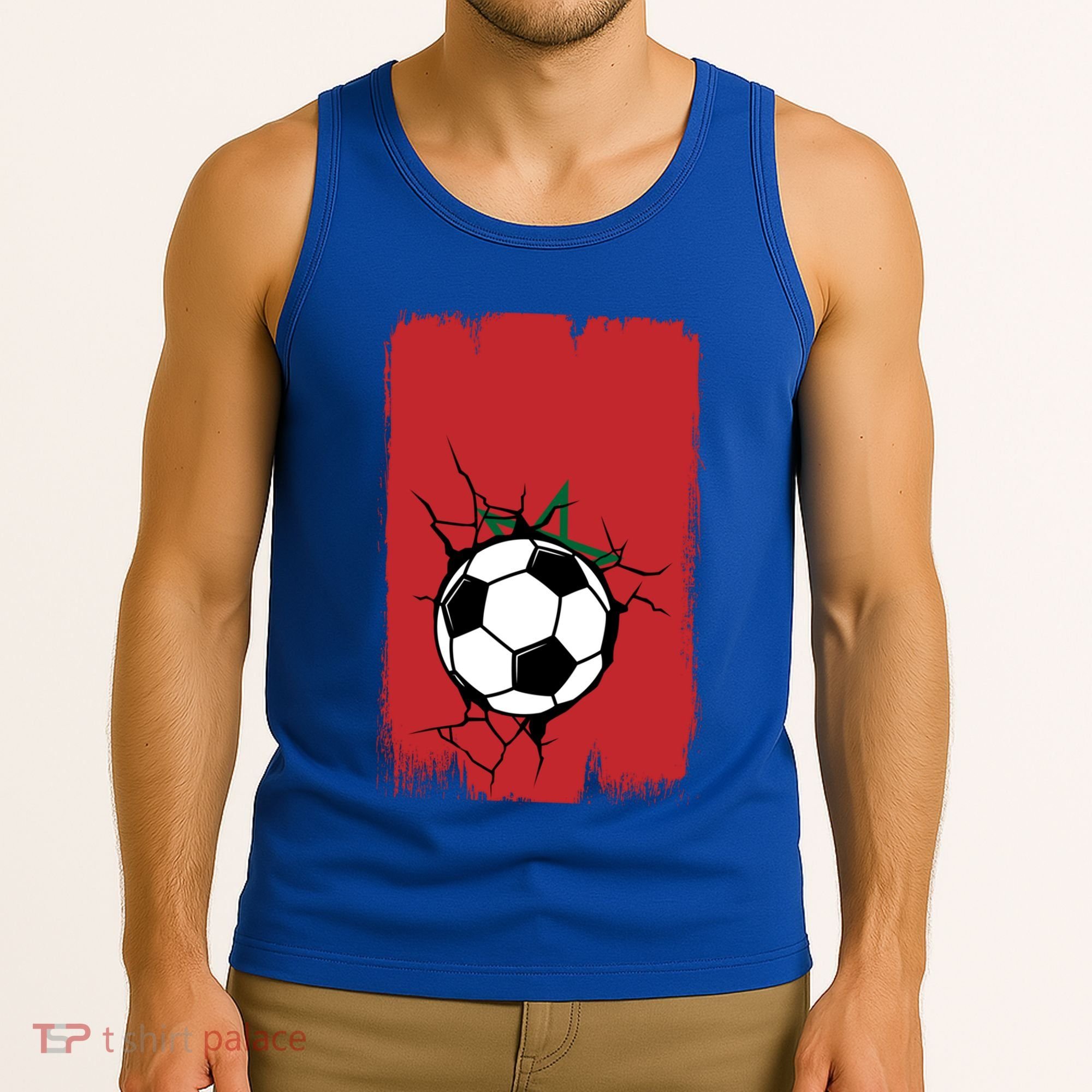 Morocco Soccer Gift Tank Top