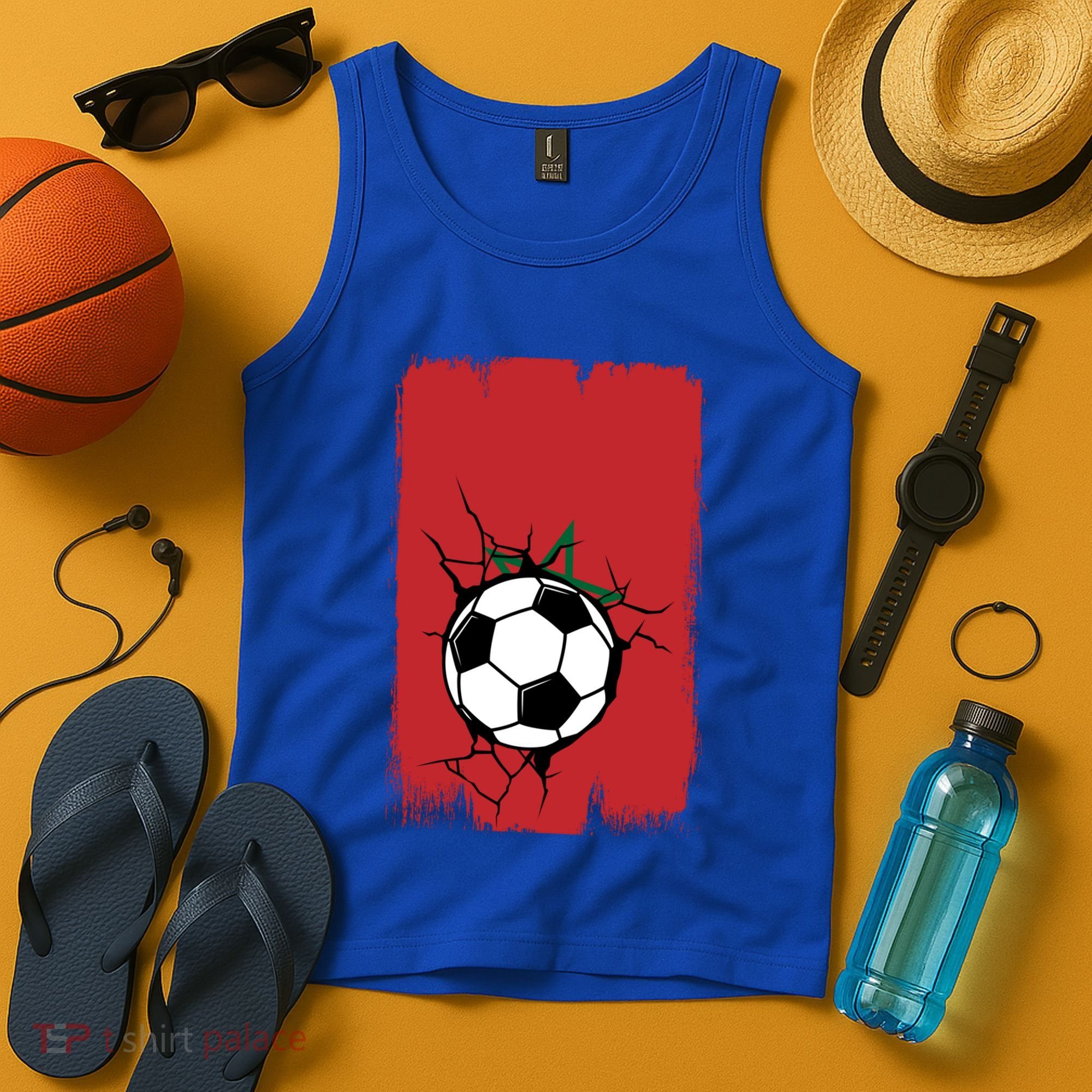 Morocco Soccer Gift Tank Top