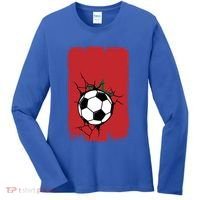 Morocco Soccer Gift Women's Long Sleeve Shirt thumb 0