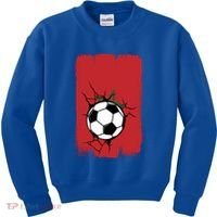Morocco Soccer Gift Kids Sweatshirt thumb 0