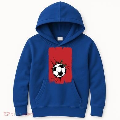 Morocco Soccer Gift Kids Hoodie