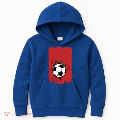 Morocco Soccer Gift Kids Hoodie