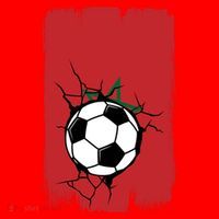 Morocco Soccer Gift Santa Hat thumb 1