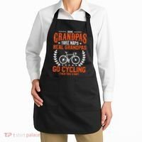 Mens Some Grandpas Take Naps Real Grandpas Go Cycling Cyclist Apron thumb 2