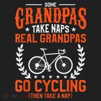 Mens Some Grandpas Take Naps Real Grandpas Go Cycling Cyclist Beanie thumb 2