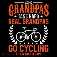 Mens Some Grandpas Take Naps Real Grandpas Go Cycling Cyclist Women's Hoodie thumb 2