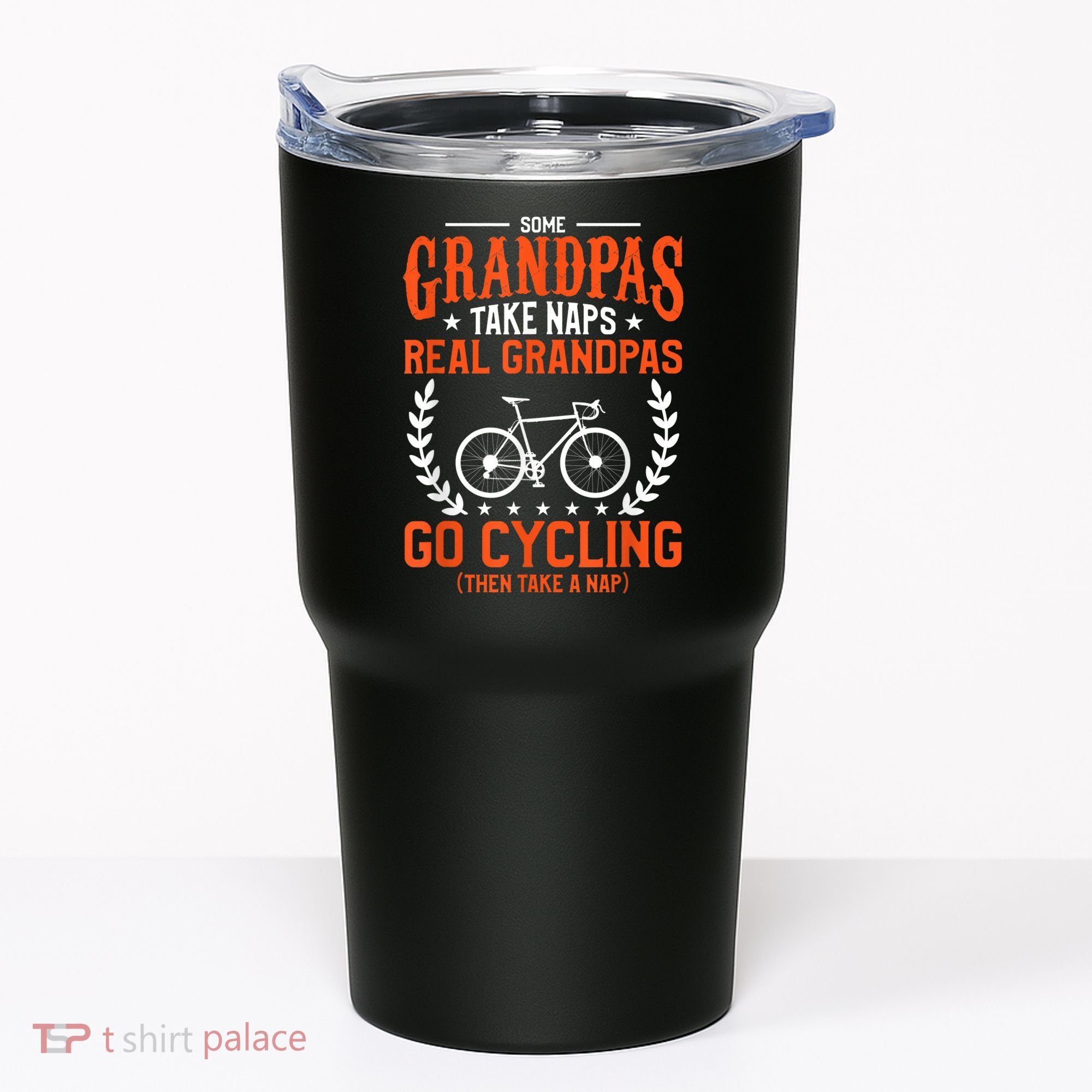 Mens Some Grandpas Take Naps Real Grandpas Go Cycling Cyclist Tumbler