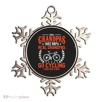 Mens Some Grandpas Take Naps Real Grandpas Go Cycling Cyclist Ornament