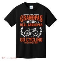 Mens Some Grandpas Take Naps Real Grandpas Go Cycling Cyclist Kids T-Shirt thumb 0