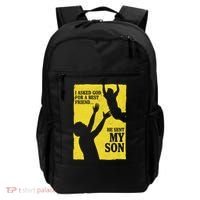 God Sent Me My Son Backpack thumb 0