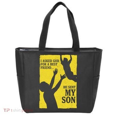 God Sent Me My Son Tote Bag