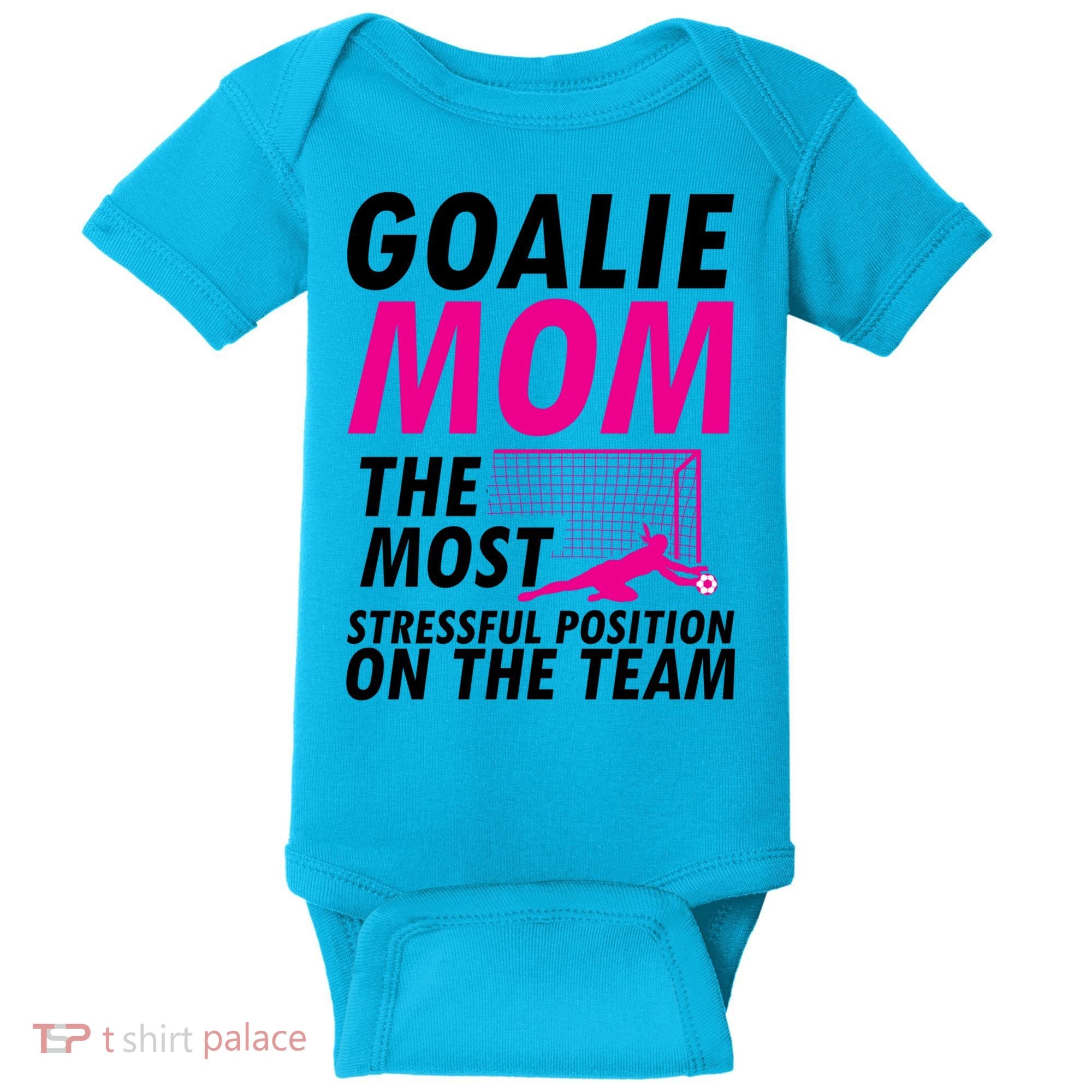 Mom Soccer Goalie Keeper Soccer Mom Meaningful Gift Baby Bodysuit