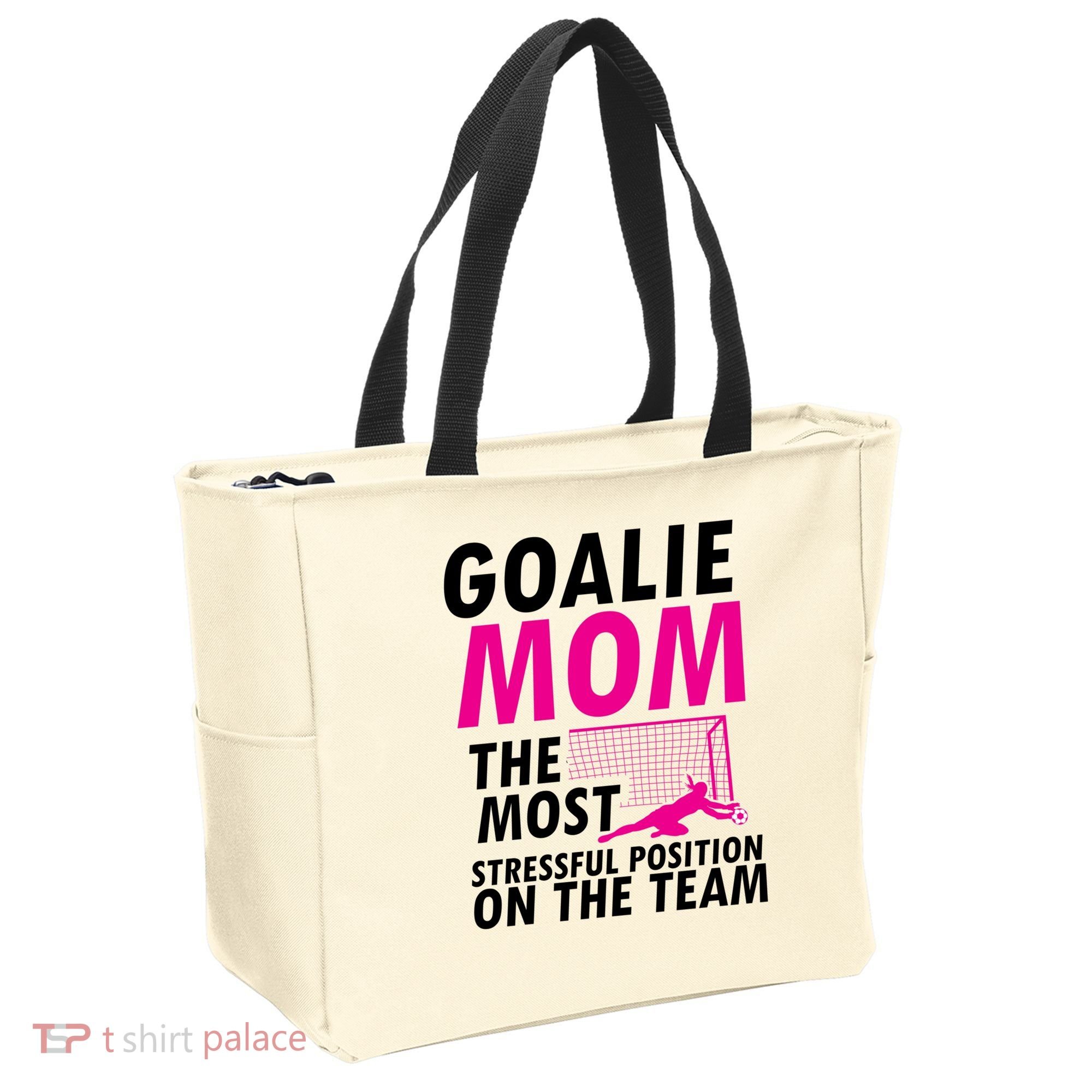 Mom Soccer Goalie Keeper Soccer Mom Meaningful Gift Tote Bag