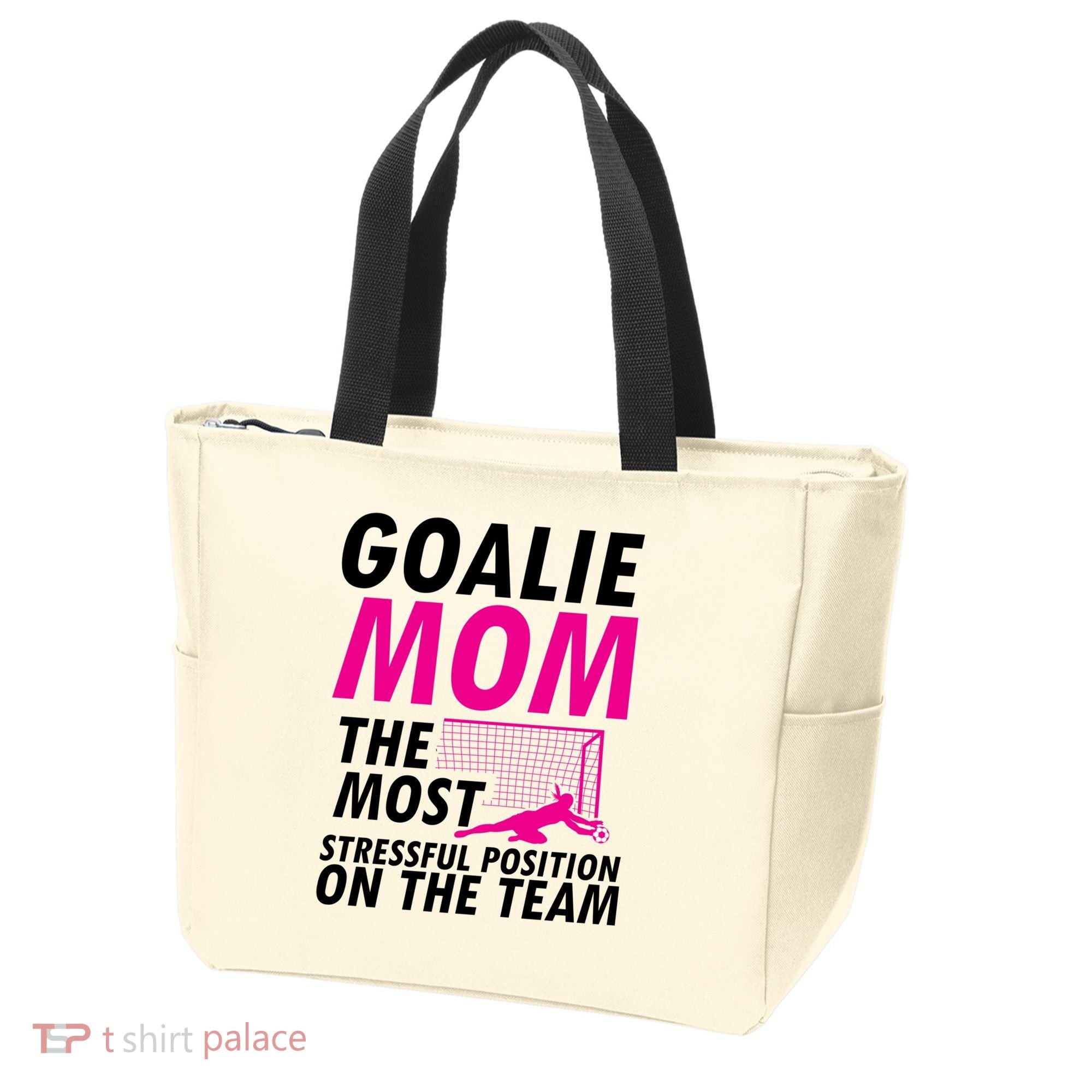 Mom Soccer Goalie Keeper Soccer Mom Meaningful Gift Tote Bag