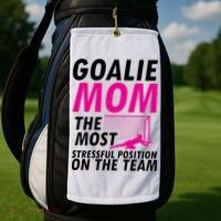 Mom Soccer Goalie Keeper Soccer Mom Meaningful Gift Golf Towel thumb 2