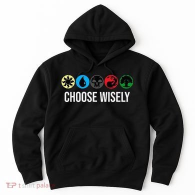 M.A.N.A Symbols Gathering Magic Choose Wisely Blue Red Green Hoodie
