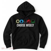 M.A.N.A Symbols Gathering Magic Choose Wisely Blue Red Green Hoodie thumb 0