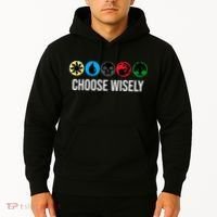 M.A.N.A Symbols Gathering Magic Choose Wisely Blue Red Green Hoodie thumb 2
