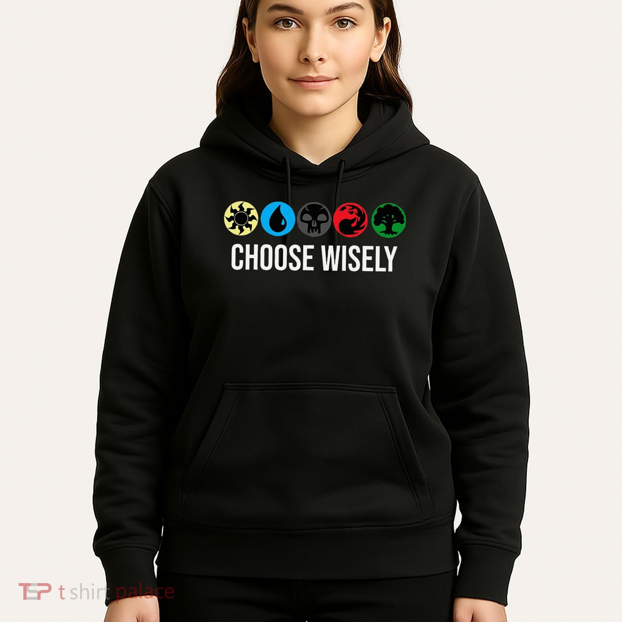 M.A.N.A Symbols Gathering Magic Choose Wisely Blue Red Green Hoodie