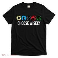 M.A.N.A Symbols Gathering Magic Choose Wisely Blue Red Green T-Shirt thumb 0