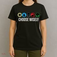 M.A.N.A Symbols Gathering Magic Choose Wisely Blue Red Green T-Shirt thumb 4