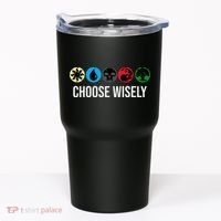 M.A.N.A Symbols Gathering Magic Choose Wisely Blue Red Green Tumbler thumb 0