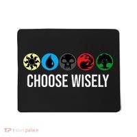 M.A.N.A Symbols Gathering Magic Choose Wisely Blue Red Green Mousepad thumb 0