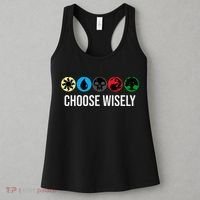 M.A.N.A Symbols Gathering Magic Choose Wisely Blue Red Green Women's Tank Top thumb 3