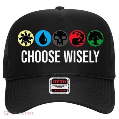 M.A.N.A Symbols Gathering Magic Choose Wisely Blue Red Green Hat