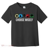 M.A.N.A Symbols Gathering Magic Choose Wisely Blue Red Green Toddler T-Shirt thumb 0