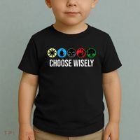 M.A.N.A Symbols Gathering Magic Choose Wisely Blue Red Green Toddler T-Shirt thumb 2