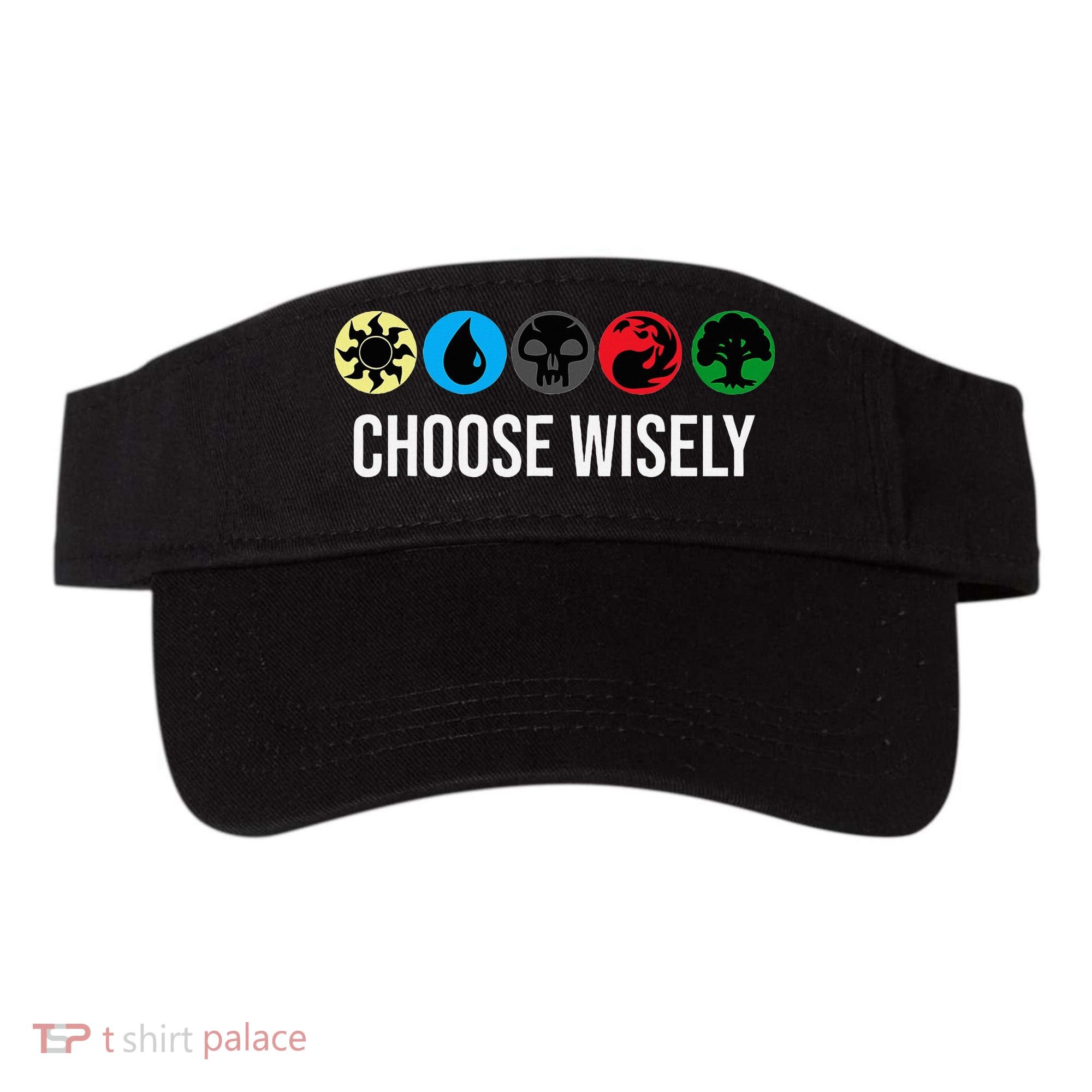 M.A.N.A Symbols Gathering Magic Choose Wisely Blue Red Green Visor
