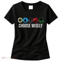 M.A.N.A Symbols Gathering Magic Choose Wisely Blue Red Green Women's T-Shirt thumb 0