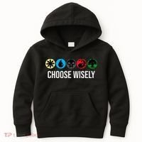M.A.N.A Symbols Gathering Magic Choose Wisely Blue Red Green Kids Hoodie thumb 0
