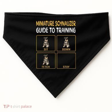 Miniature Schnauzer Guide To Training Dog Obedience USA-Made Doggie Bandana