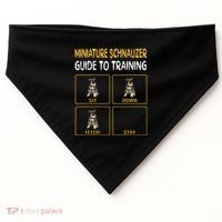 Miniature Schnauzer Guide To Training Dog Obedience USA-Made Doggie Bandana thumb 0