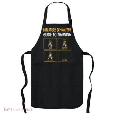 Miniature Schnauzer Guide To Training Dog Obedience Apron