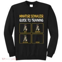 Miniature Schnauzer Guide To Training Dog Obedience Sweatshirt thumb 0