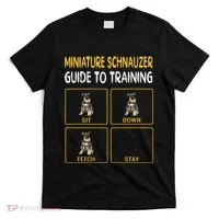Miniature Schnauzer Guide To Training Dog Obedience T-Shirt thumb 0