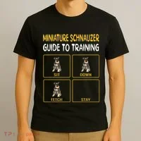 Miniature Schnauzer Guide To Training Dog Obedience T-Shirt thumb 3
