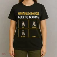 Miniature Schnauzer Guide To Training Dog Obedience T-Shirt thumb 4