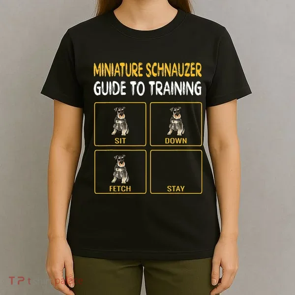 Miniature Schnauzer Guide To Training Dog Obedience T-Shirt