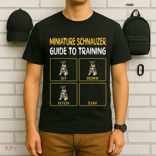 Miniature Schnauzer Guide To Training Dog Obedience T-Shirt