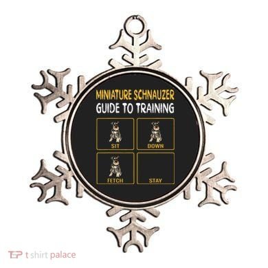 Miniature Schnauzer Guide To Training Dog Obedience Ornament