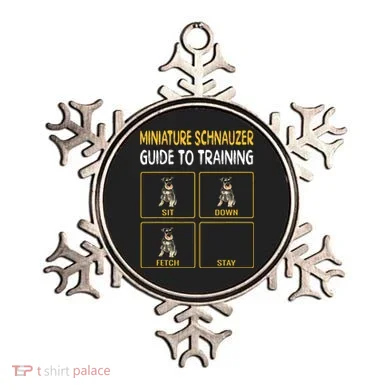 Miniature Schnauzer Guide To Training Dog Obedience Ornament