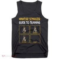 Miniature Schnauzer Guide To Training Dog Obedience Tank Top thumb 0