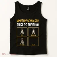 Miniature Schnauzer Guide To Training Dog Obedience Tank Top thumb 2